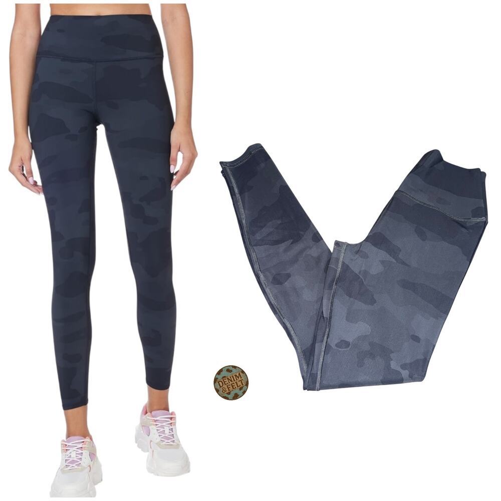 Alo Yoga High Waist Vapor Legging‎ Athletic Soft Black Camouflage Size Small